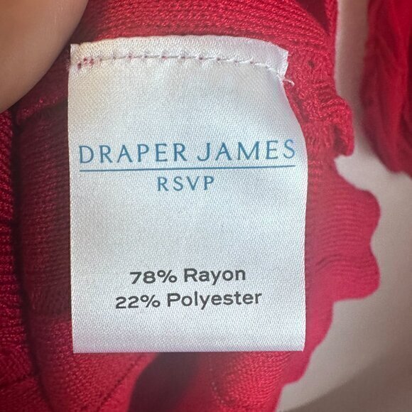 Draper James RSVP Sweater Dress Women's 2XL XXL Red Balloon Sleeve Knit midi NWT - Picture 6 of 6
